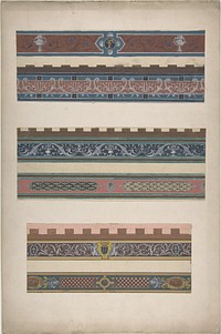 Design for Ceiling at Fontainebleau by Jules Lachaise and Eugène Pierre Gourdet