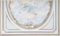 Design for Grand Salon Ceiling, Hôtel Hope by Jules-Edmond-Charles Lachaise and Eugène-Pierre Gourdet