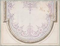 Design for Ceiling of the Duchess of Newcastle's Petit Salon, Hôtel Hope by Jules Edmond Charles Lachaise and Eugène Pierre Gourdet