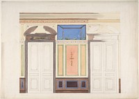 Design for Wall Elevation, Hôtel Candamo by Jules Edmond Charles Lachaise and Eugène Pierre Gourdet