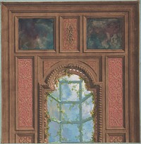 Design for Coffered Ceiling by Jules-Edmond-Charles Lachaise and Eugène-Pierre Gourdet