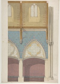 Elevation of Nave, Chapelle des Catéchismes, Ste Clothilde, Paris