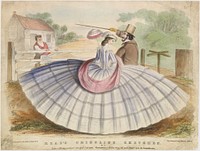 Read's Crinoline Sketches, No. 9, Anonymous, British, 19th century