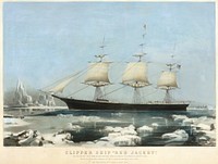 Clipper Ship "Red Jacket" – In the Ice off Cape Horn, on Her Passage from Australia, to Liverpool, August 1854 by Charles Parsons