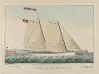 Extraordinary Express Across the Atlantic – Pilot Boat William J. Romer, Captain McGuire, Leaving for England February 9th, 1846, lithographed and published by Nathaniel Currier