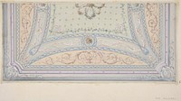 Ceiling design for a house on the rue Velezai by Jules Edmond Charles Lachaise and Eugène Pierre Gourdet