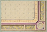 Design for a ceiling by Jules Edmond Charles Lachaise and Eugène Pierre Gourdet