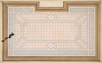 Design for a ceiling by Jules Edmond Charles Lachaise and Eugène Pierre Gourdet