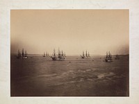 The French and English Fleets, Cherbourg by Gustave Le Gray