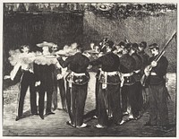 The Execution of the Emperor Maximilian (L'ex&eacute;cution de Maximilien) by &Eacute;douard Manet