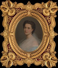 Portrait of a Woman (Marianna Panciatichi, marchesa Paolucci delle Roncole, 1835–1919, or her sister-in-law, Beatrice Ferrari-Corbelli di Reggio, contessa di Lucciano) by Michele Gordigiani