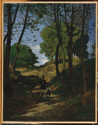 Fir Trees in Les Trembleaux, near Marlotte (Sapins aux Trembleaux à Marlotte) by Henri-Joseph Harpignies