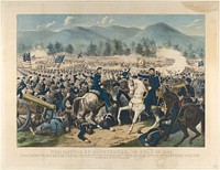 The Battle of Gettysburg, Pa., July 3rd, 1863, publisher Currier & Ives