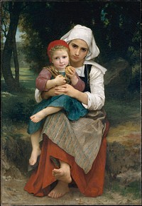 Breton Brother and Sister by William Bouguereau