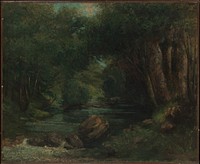 A Brook in the Forest by Gustave Courbe