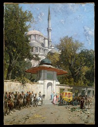 A Mosque by Alberto Pasini (Italian, Busseto 1826&ndash;1899 Cavoretto)
