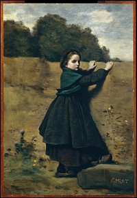 The Curious Little Girl by Camille Corot