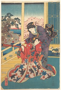 Flower of Akashi (Akashi no hana) by Utagawa Kuniteru