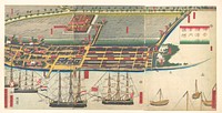 Pictorial Guide to Yokohama Harbor by Utagawa (Gountei) Sadahide