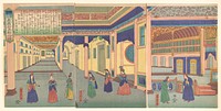 Heidoru (St. Petersberg), Capital of Russia, from  the series Famous Places from All Nations (Bankoku meisho zukushi - Oroshiya miyako heidoru) by Utagawa Yoshitora