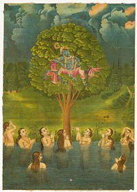 Krishna Steals the Clothes of the Gopis, India