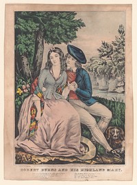 Robert Burns and His Highland Mary, Lithographed and published by Nathaniel Currier (American, Roxbury, Massachusetts 1813–1888 New York)