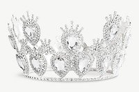 Diamond crown royal headwear accessory  collage element psd
