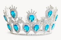 Blue diamond crown royal headwear accessory image element