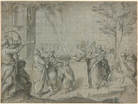 The Sacrifice of Pelias to Neptune by Agostino Carracci