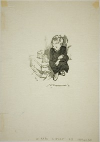 Le Gamin à L'orvet by Louis Auguste Lepère