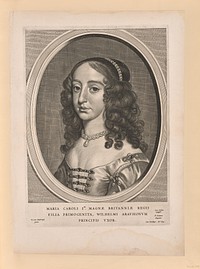 Mary Stuart, wife of William II, from Nine Portraits by Cornelis Visscher