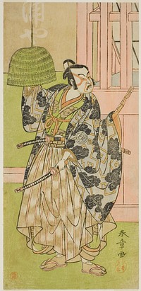 The Actor Ichimura Uzaemon IX as Fuwa Banzaemon in the Play Keisei Nagoya Obi, Performed at the Ichimura Theater in the Eighth Month, 1771 by Katsukawa Shunsho
