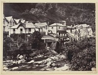 Lynmouth, Riverside Cottages by Francis Bedford