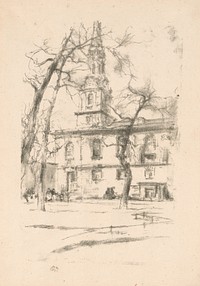 St. Giles-in-the-Fields by James McNeill Whistler