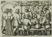 Peasants' Feast, plate 8 from the Peasants' Feast or the Twelve Months by Hans Sebald Beham