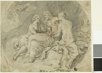 Lot and His Daughters by Follower of Charles Le Brun