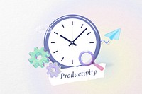 Productivity collage remix aesthetic design