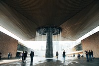 This dazzling water structure is found at the Museo De Antropologia in Mexico City.