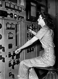 Control Panel Operator Y-12 1949 Oak Ridge