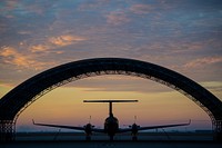 A U.S. Air Force MC-12W aircraft assigned to the 137th Special Operations Wing awaits a preflight inspection at Will Rogers Air National Guard Base in Oklahoma City Jan. 9, 2018.