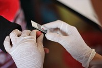 Rapid diagnostic malaria test.