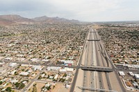 Juarez Mexico and El Paso Texas. Original public domain image from Flickr