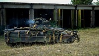 A German army Marder infantry fighting vehicle with the 391st Mechanized Infantry Battalion lays suppressive fire at Vaziani Training Area, Georgia, Aug. 5, 2018.