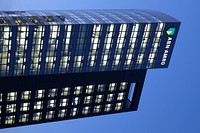 ABN Amro HQ during blue hour