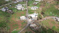 The devastation from Hurricane Maria is seen from above from a U.S. Customs and Border Protection Air and Marine Operations, Black Hawk in the western mountains of Puerto Rico, October 3, 2017.