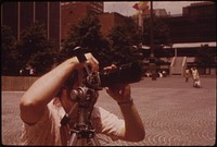 Fountain Square in Downtown Cincinnati Is a Public Square That Works for the City and Its People in a Myriad of Ways 06/1973. Photographer: Hubbard, Tom. Original public domain image from Flickr