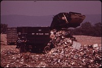 Dumping Garbage at the Croton Landfill Operation 08/1973. Photographer: Blanche, Wil. Original public domain image from Flickr