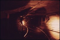 General Scene Underground in the Virginia-Pocahontas Coal Company Mine #3 near Richlands, Virginia.