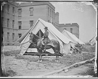 Gen. Joseph Hooker and horse. Original public domain image from Flickr