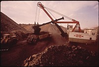 Strip Mining Operations at the Navajo Mine of the Utah Construction and Mining Company. The Navajo Mine Services the Four Corners Generating Plant 06/197. Photographer: Eiler, Lyntha Scott. Original public domain image from Flickr